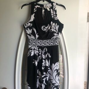 WHBM Black Floral Dress